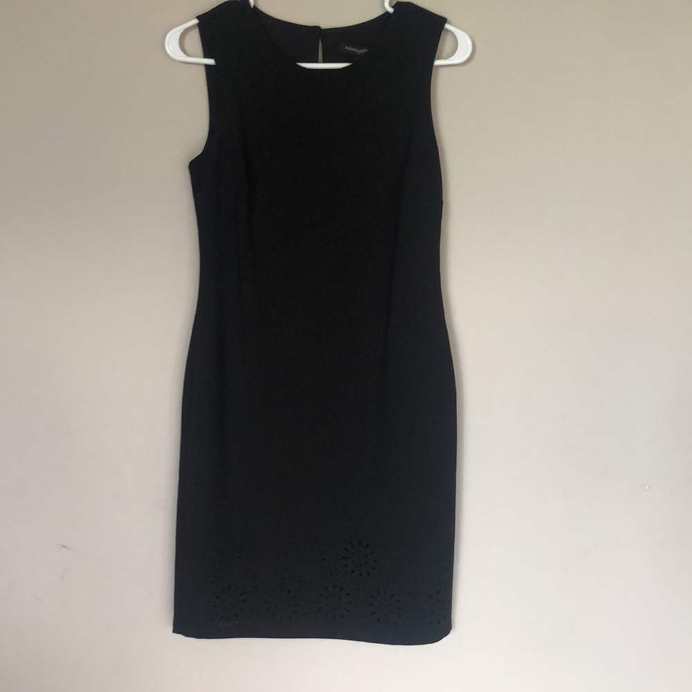 Banana Republic Black Laser Cut Sheath Dress NWT